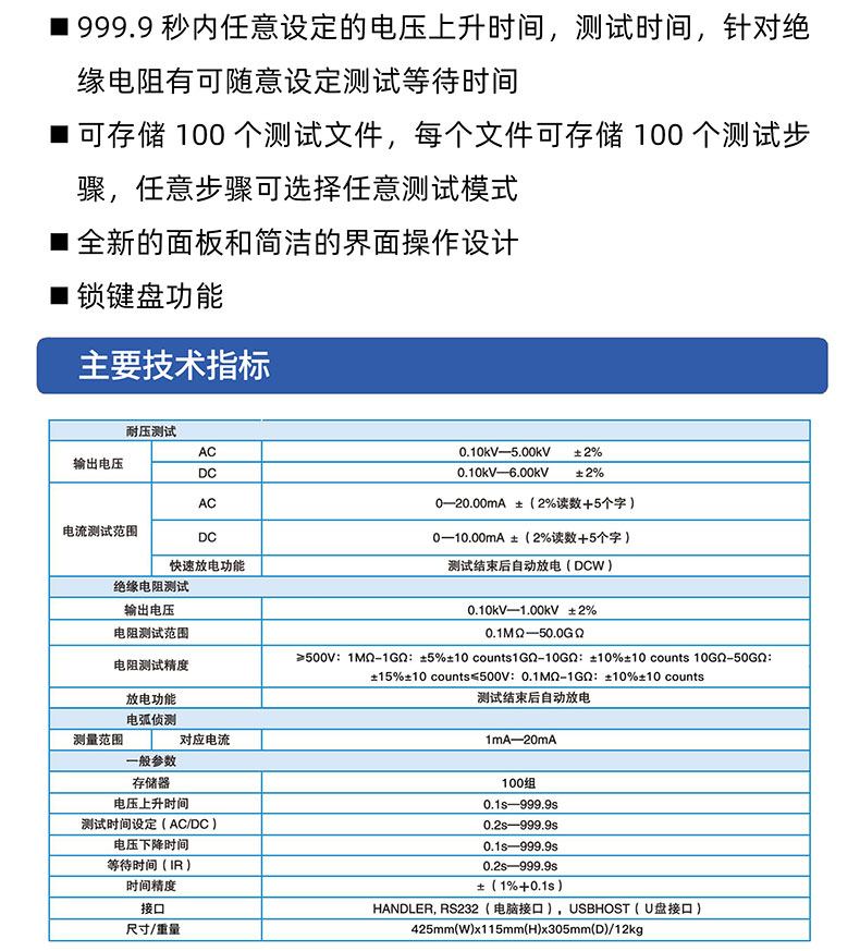 威格多通道耐壓絕緣測(cè)試儀(VG7162)通道多，體積小，操作簡(jiǎn)單插圖2